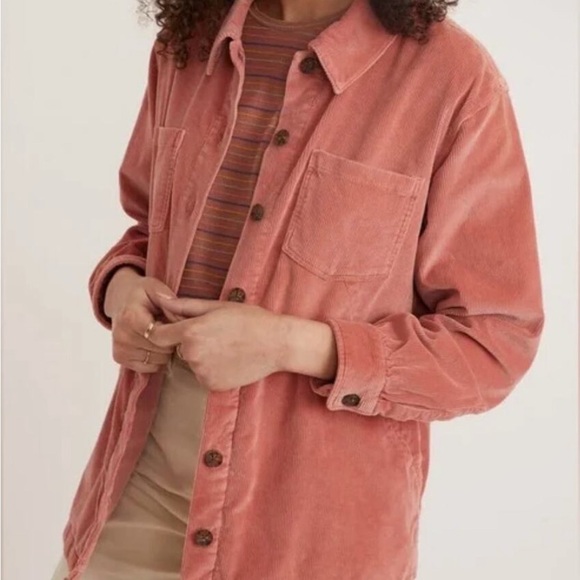Marine Layer - Carrie Corduroy Shirt Jacket - Size Small (runs oversized)